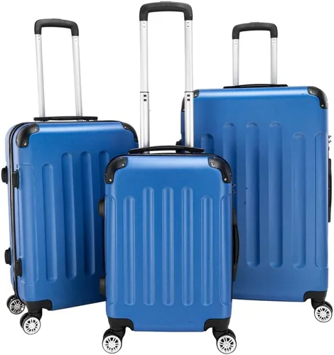 Vista 44 de Juego de equipaje de 3 piezas – Maletas con ruedas giratorias multidireccionales – Bolsa de viaje Maleta ABS con bloqueo TSA – Maletas de carcasa