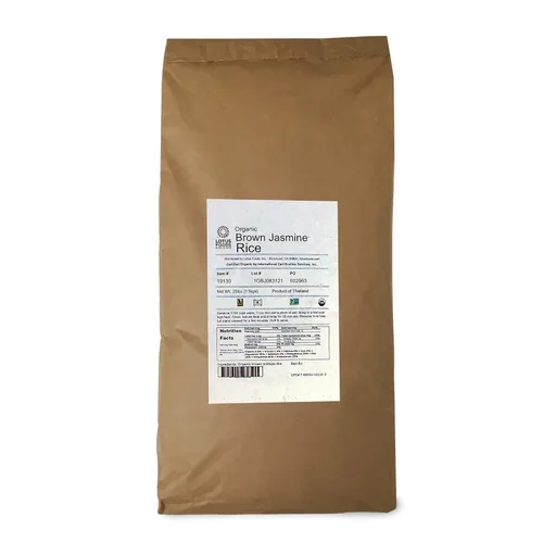 Vista 11 de Lotus Foods Arroz orgánico de jazmín marrón, grano entero, 30 onzas (paquete de 2) Arroz integral sin gluten, adhesivo asiático de grano largo