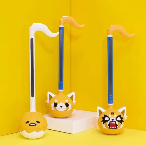 Vista 6 de Otamatone Sanrio Edición Especial (Set de 2 piezas - Aggretsuko furioso + Gudetama) - Divertido instrumento sintetizador musical electrónico