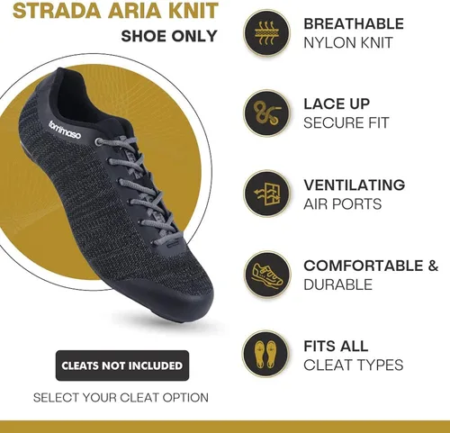 Vista 2 de Tommaso Strada Mens Cycling Shoes for Road Bikes Universally Compatible with All Shoe Clips & Bike Cleats, from SPD to Look Delta to Speedplay