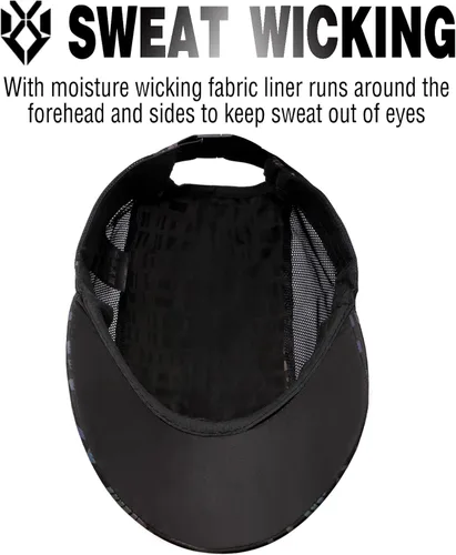 Vista 7 de XAANLVY - Gorra de béisbol holográfica original, sin estructura, ajuste relajado, de secado rápido, para mujeres y hombres, ajustable, transpirable