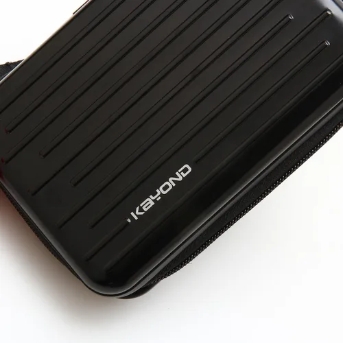 Vista 3 de Anti-Shock Silver Aluminio Carry Travel Funda protectora de almacenamiento para disco duro externo portátil de 2.5 pulgadas HDD USB 2.0/3.0 (negro)