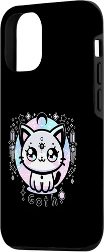 Vista 2 de iPhone 15 Kawaii Pastel Cat Ouija Creepy Occult Aesthetic Case