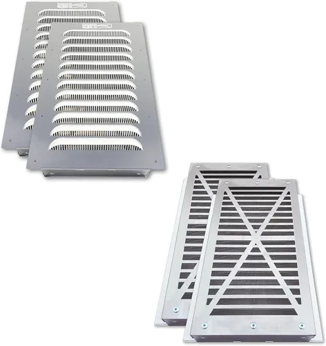 Vista 5 de BIG AIR 30 Ventilación de contenedores con pantalla - Ventilación de pared a dos aguas con rejilla para condensación y flujo de aire Se adapta a