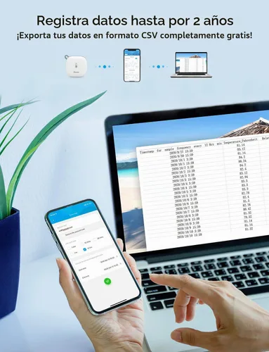 Vista 5 de Govee Termómetro H5179 WiFi higrómetro con alerta de notificación