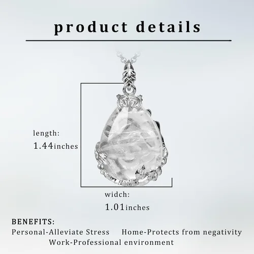 Vista 6 de ZPMMPZ Waterdrop Pendant Necklace for Women Girls Teardrop Necklace Natural Stone Teardrop Necklace Jewelry Gifts for Mom Mother's Day Birthday
