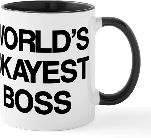Vista 35 de CafePress – como un Boss Taza – El único Taza de café, taza de café, S, Blanco