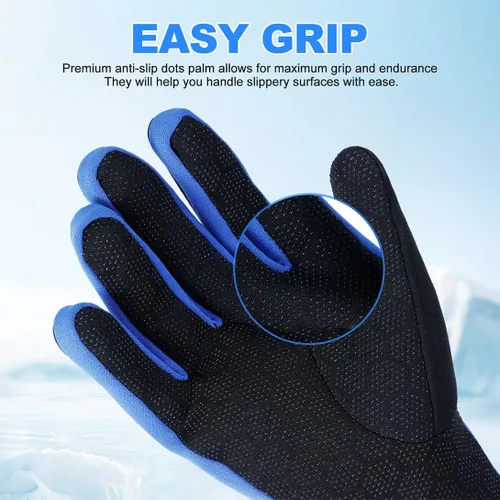 Vista 4 de Micosuza Guantes de buceo de neopreno de 1,5 mm de cinco dedos