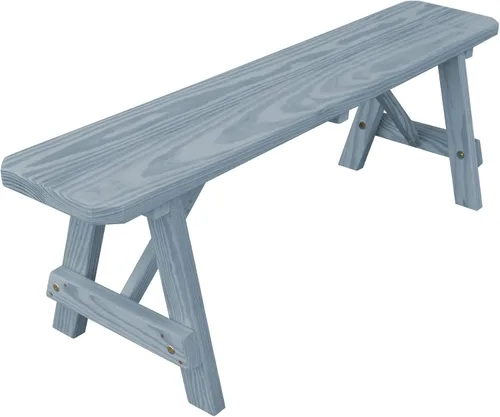 Vista 66 de Furniture Barn USA Pine - Banco tradicional de 2 pies, color negro