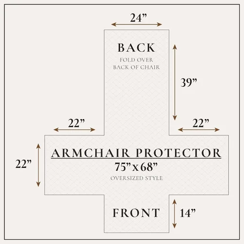 Vista 3 de Great Bay Home Funda reversible de retazos reclinable, lavable, protector de muebles con correas elásticas, perfecta para niños y mascotas, detalle