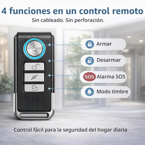 Vista 7 de Hendun Alarmas de puerta con control remoto, alarma de ventana
