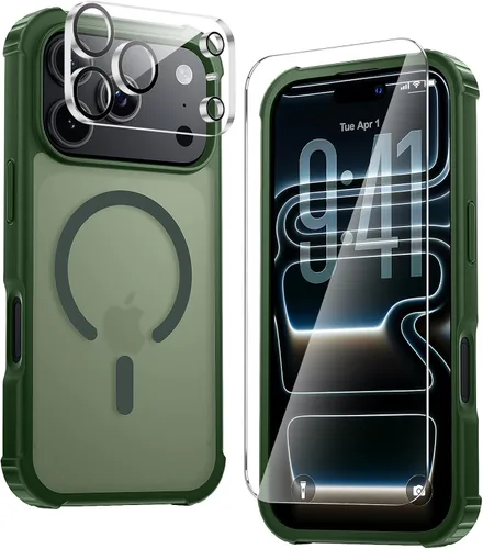 Vista 14 de Yriklso Funda magnética para iPhone 18 Pro y 17 Pro, color negro