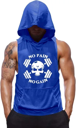 Vista 19 de SZKANI Camiseta sin mangas con estampado de calavera para hombre, chaleco de fitness para culturismo, camisetas de tirantes para entrenamiento