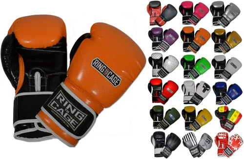 Vista 8 de Guantes de boxeo para entrenamiento de gimnasio Verde neón/negro