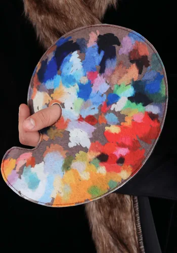 Vista 5 de Kit de Accesorios para Disfraz Adulto de Leonardo da Vinci Multicolor