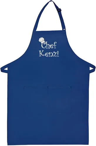 Vista 12 de Hecho en los EE. UU. Delantal Premium Bordado Personalizado para Adultos para Hombres Mujeres Día del Padre Día de la Madre Cocina Barbacoa Parrilla