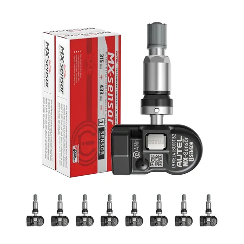 Vista 10 de Autel Sensor TPMS MX-Sensor 2 en 1 (prensado), sensor de presión de neumáticos TPMS programable 315MHz+433MHz, 100% clonable, igual que los sensores