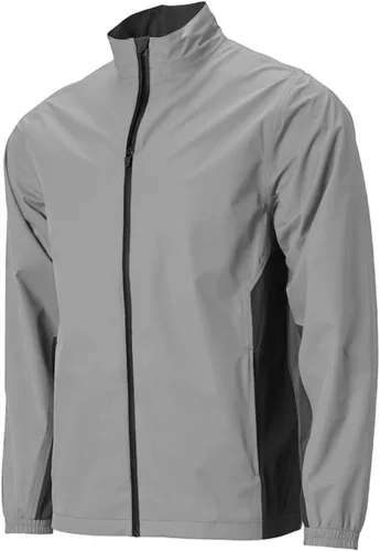 Vista 2 de JMIERR Chaqueta impermeable de golf con cremallera completa para hombre, senderismo, actividades al aire libre, uso diario, entrenamiento deportivo