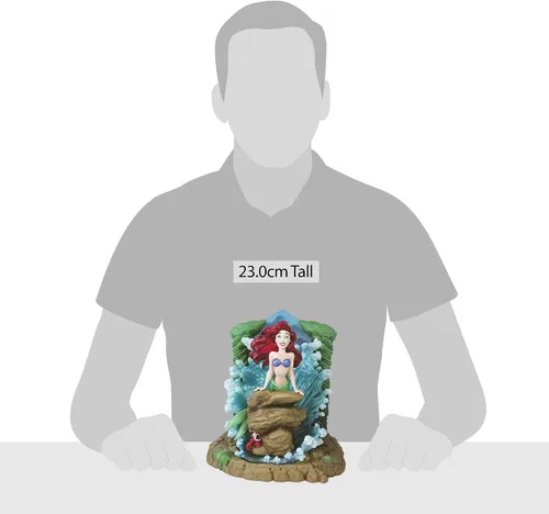 Vista 10 de Enesco Disney Showcase - Figura iluminada de Ariel Crashing Waves de La Sirenita, 9 pulgadas, multicolor