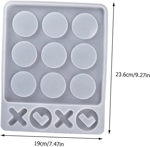 Vista 5 de Game Night Essential: molde manual de silicona blanco seguro para niños y niñas