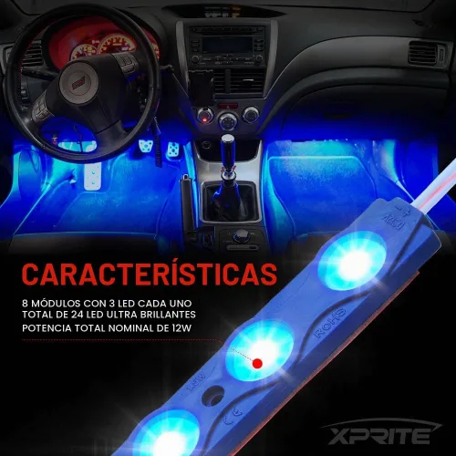 Vista 4 de Juego de luces LED DL-001-L3, #2 Azul