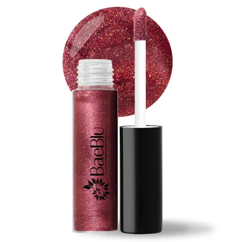 Vista 15 de BaeBlu Brillo de labios vegano orgánico, ingredientes hidratantes no tóxicos 100% naturales, ¿vino no?