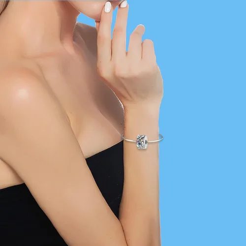 Vista 66 de LNQOBU Happy Life - Colgante para pulseras de abalorios, plata de ley 925 para mujer (con un espaciador de cuentas)