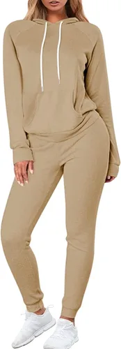 Vista 60 de Fixmatti Sudadera con capucha y bolsillos para mujer