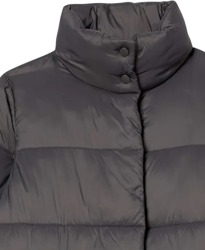 Vista 5 de Tienda Essentials Abrigo para mujer de peso medio, resistente al agua, manga larga, corte holgado, más largo