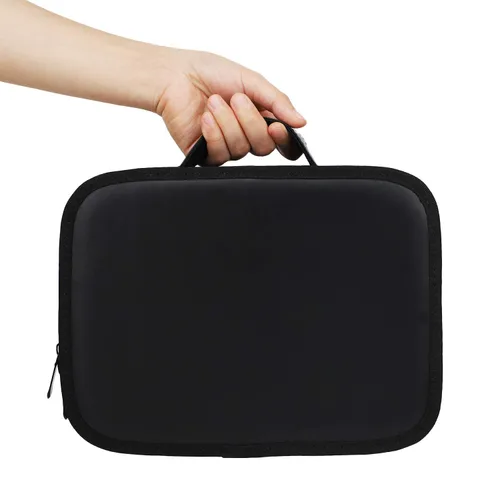 Vista 6 de Segbeauty Bolsa de herramientas de peluquería, estuche de transporte de maquillaje de viaje de piel sintética, kit de aseo de corte para peluquería