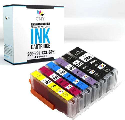 Vista 13 de 280XXL - Cartucho de tinta de repuesto para Canon PIXMA TR7520, TR7620, TR8520, TR8620, TR8620a, TR8622, TR8622a, TS6120, TS6220, TS6320, TS702