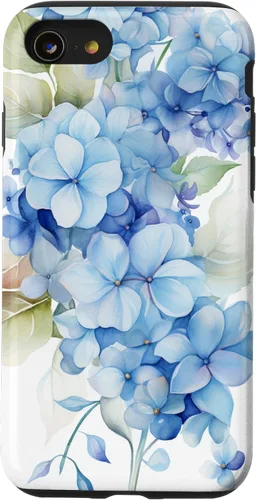 Vista 17 de Funda para iPhone 11 con patrón de acuarela de hortensias