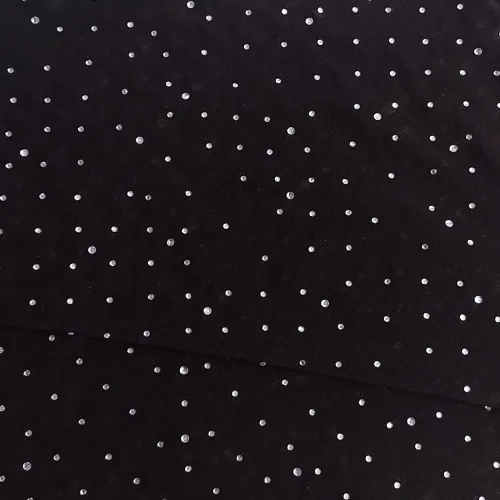 Vista 4 de Malla elástica de diamantes de imitación brillantes de 59 x 35 pulgadas, 1 yarda de tela de cristal, perfecta para paneles drapeados y máscaras