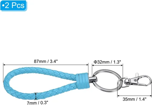 Vista 2 de PATIKIL Llaveros de pulsera, llavero con correa de mano para llaves