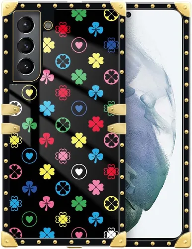 Vista 182 de Funda compatible con Samsung Galaxy S10 4G, TPU suave de lujo y parte trasera de policarbonato duro para niñas y mujeres, funda protectora a prueba