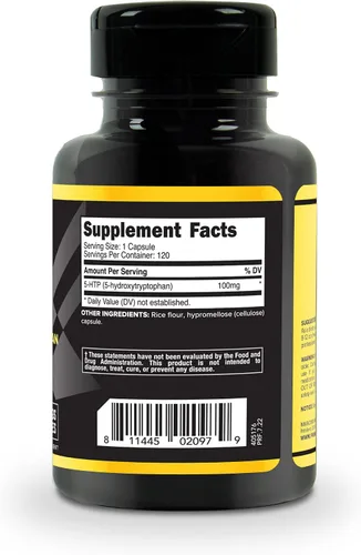 Vista 4 de Primaforce 5-HTP (100 mg) 120 cápsulas, 5-hidroxitriptófano