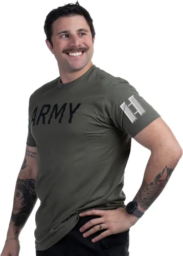 Vista 57 de Army PT Style Shirt - U.S. Military Physical Training Infantry Veteran Workout T-Shirt