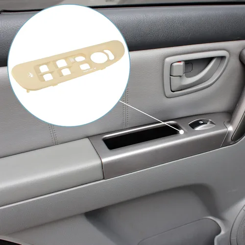 Vista 3 de X AUTOHAUX 5HZ71XDVAD Cubierta de bisel para interruptor de ventana de puerta para Dodge para Ram 1500 2500 3500 2002-2010 Driver lado izquierdo