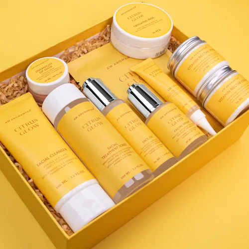 Vista 9 de Kit de cuidado de la piel para mujeres, juego hidratante de cuidado de la piel niacinamida+vitamina C, rutina diaria 5 en 1 con limpiador facial