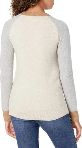 Vista 2 de Tienda Essentials - Suéter de mangas largas cuello redondo y de ajuste clásico para mujer suave al tacto