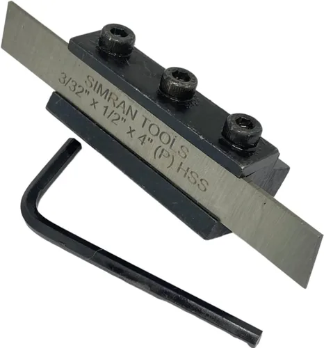 Vista 2 de SOPORTE PARA HERRAMIENTAS DE SEPARACIÓN CON CUCHILLA HSS DE 10 MM DE 3/32" X 1/2" X 10,16 CM Herramienta de precisión Producto de acero Libre