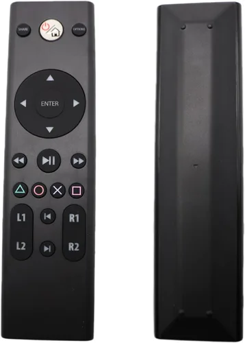 Vista 4 de Reemplazo de control remoto multimedia para Playstation 4 (PS4), compatible con Playstation 5 (PS5) con botones dedicados