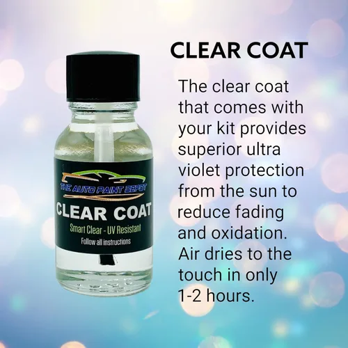 Vista 6 de Auto Paint Depot The EXACT MATCH Paint For Mazda 25D Snowflake White Pearl Tricoat - 0.5oz con transparente.