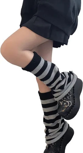 Vista 44 de Sexybody Calentadores de piernas para mujer, Y2K Kawaii con estampado de araña, gótico, Harajuku, Lolita, elegantes y bonitos, calcetines japoneses