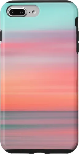 Vista 12 de Funda hawaiana para iPhone 17, diseño de playa tropical de Hawái, color azul melocotón
