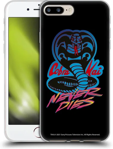 Vista 171 de Head Case Designs Funda de gel suave con licencia oficial de Cobra Kai Eagle Fang Logo Key Art compatible con Apple iPhone 7 Plus/iPhone 8 Plus