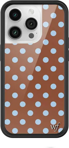 Vista 19 de Wildflower Carcasas – Compatible con iPhone 14 Pro Protector negro parachoques, certificado de prueba de caída de 6.5 pies, propiedad de mujeres