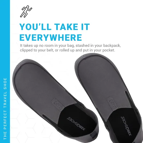 Vista 5 de Xero Shoes Zapatos casuales Sunrise para hombre, súper ligeros, cómodos zapatos de campamento y viaje sin cordones