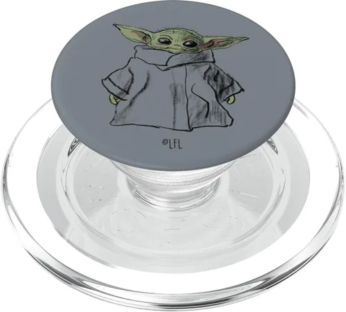 Vista 8 de Star Wars The Mandalorian The Child Illustration PopSockets PopGrip: agarre intercambiable para teléfonos y tabletas