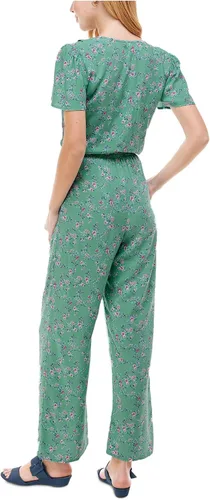Vista 2 de KINGSTON GREY Overol de pierna ancha con volantes verdes para mujer talla S